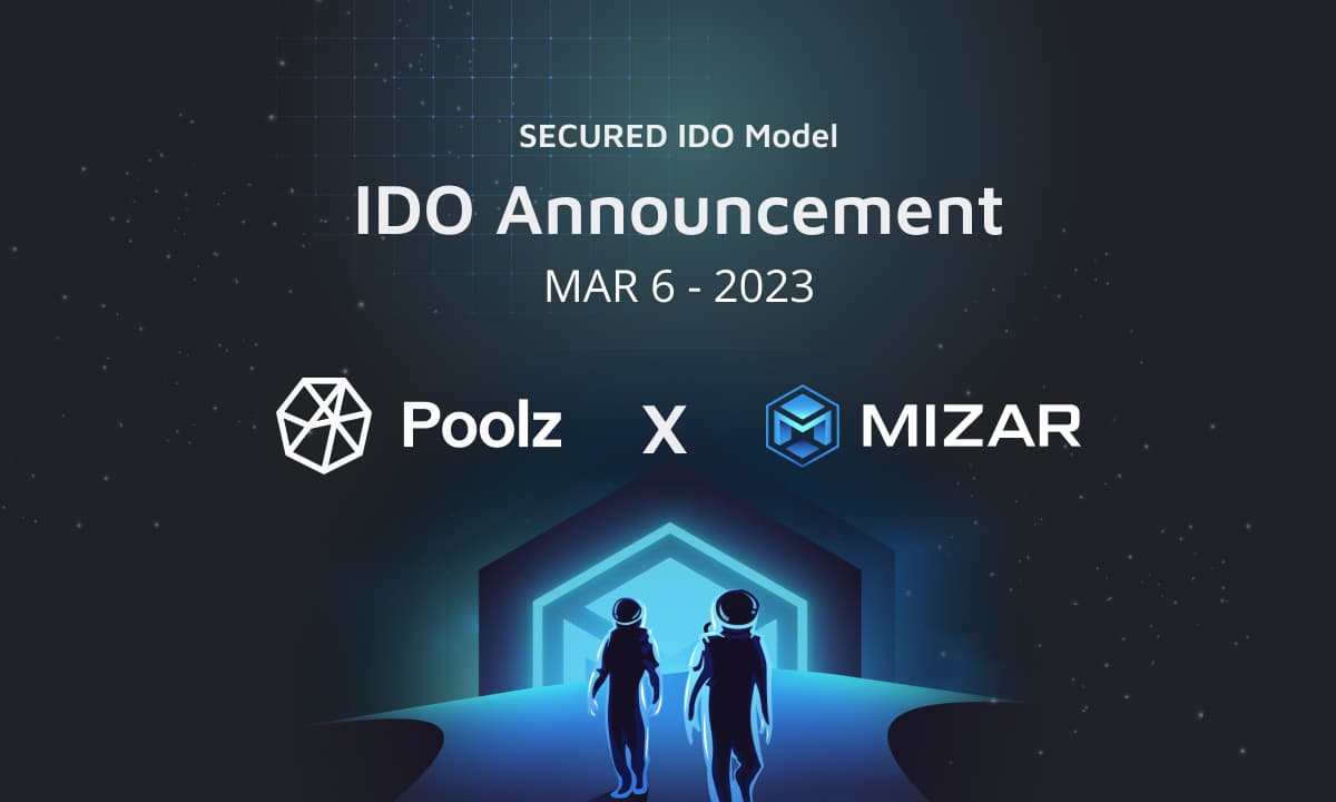 Black background with a blue passage with the shadows of two astronauts