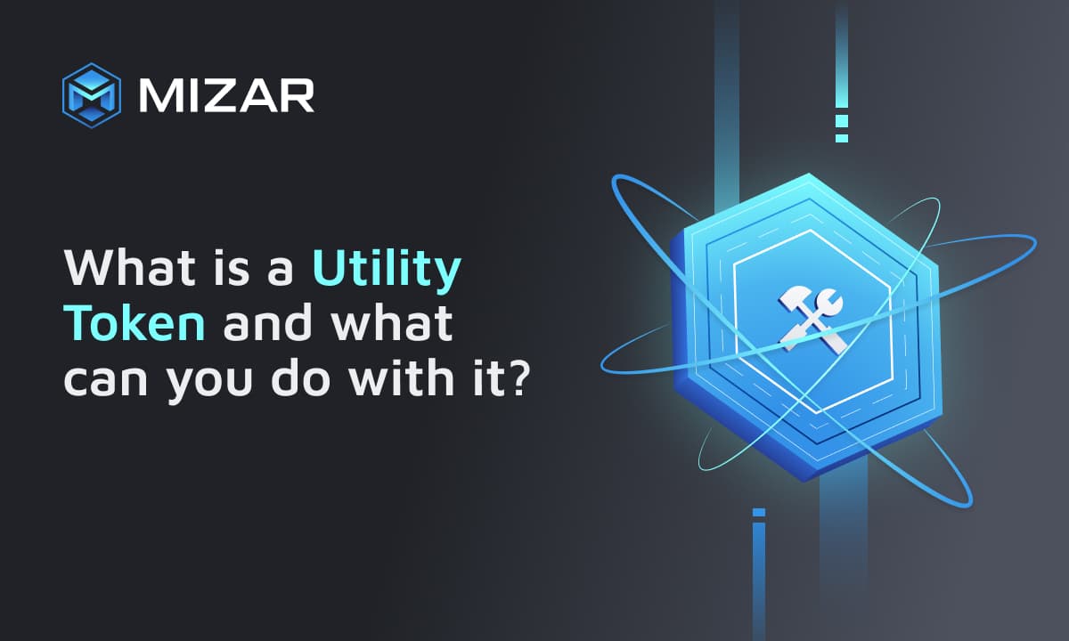 Black background with blue shape and white tools 